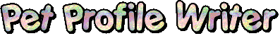 pet profile writer online